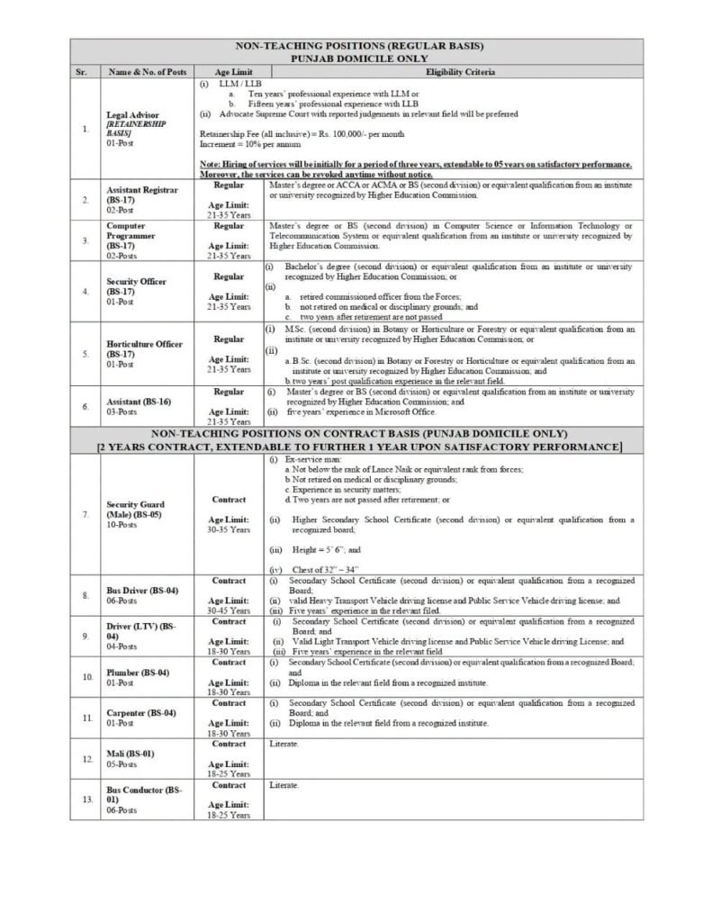 Baba Guru Nanak University Jobs 2026