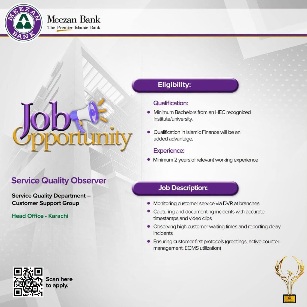 Meezan Bank Jobs 2026