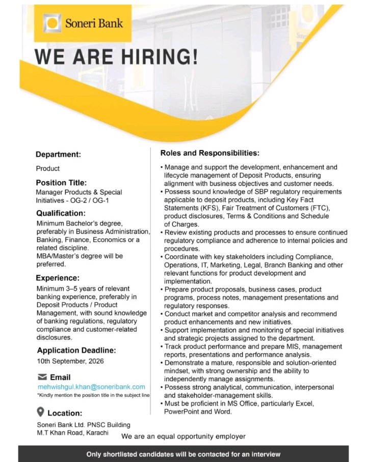 soneri bank Jobs 2026