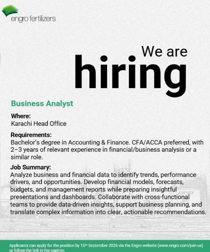 Karachi Head Office Jobs 2026