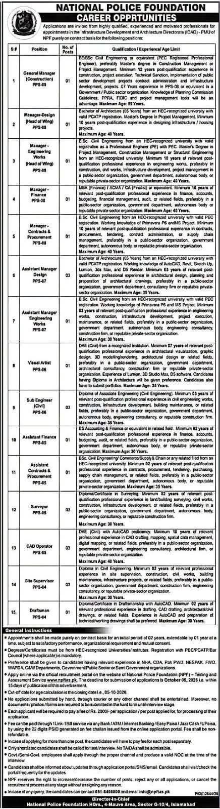 Infrastructure Development and Architecture Directorate (IDAO) Jobs 2026