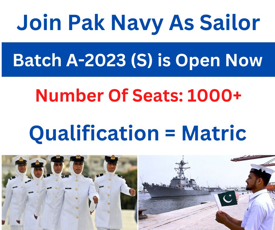 Join Pak Navy as Sailor Jobs 2023