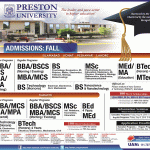 Preston University Admission 2023