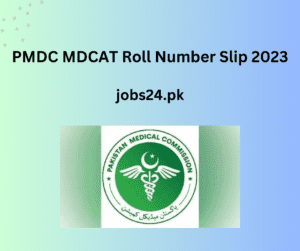 PMDC MDCAT Roll Number Slip 2023
