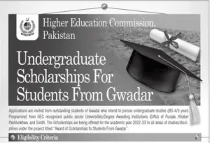 HEC Scholarship for Gwadar Students 2023