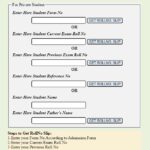 Lahore Board 2nd Year Roll Number Slip 2023