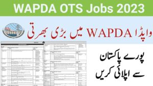 OTS Application Form WAPDA Jobs 2023