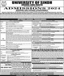 sindh university admission 2024