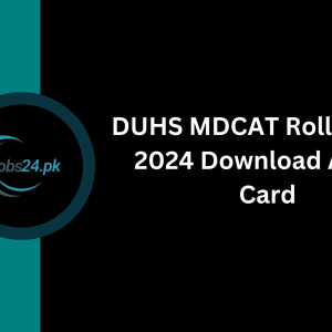 DUHS MDCAT Roll No Slip 2024