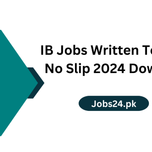 IB Jobs Written Test Roll No Slip 2024 Download