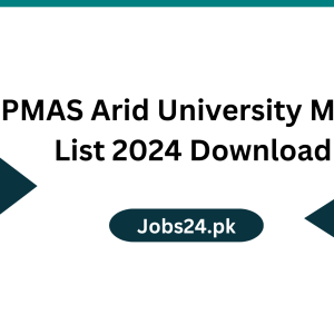 PMAS Arid University Merit List 2024