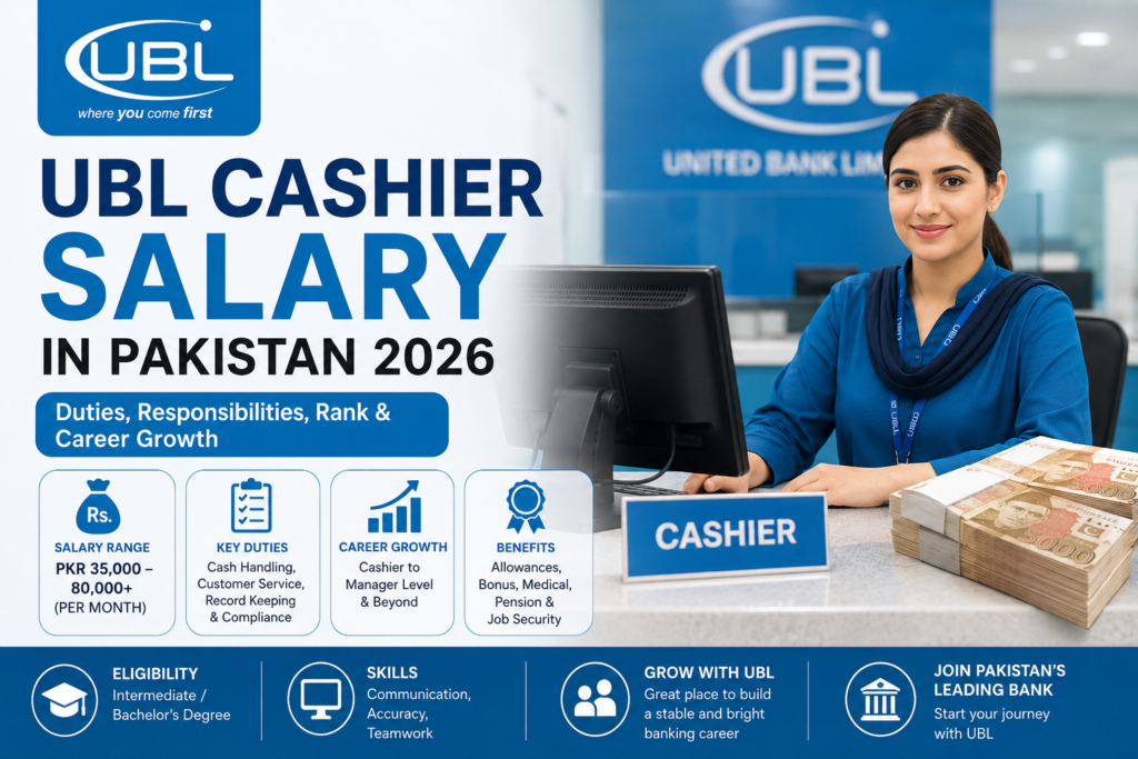 UBL Cashier Salary