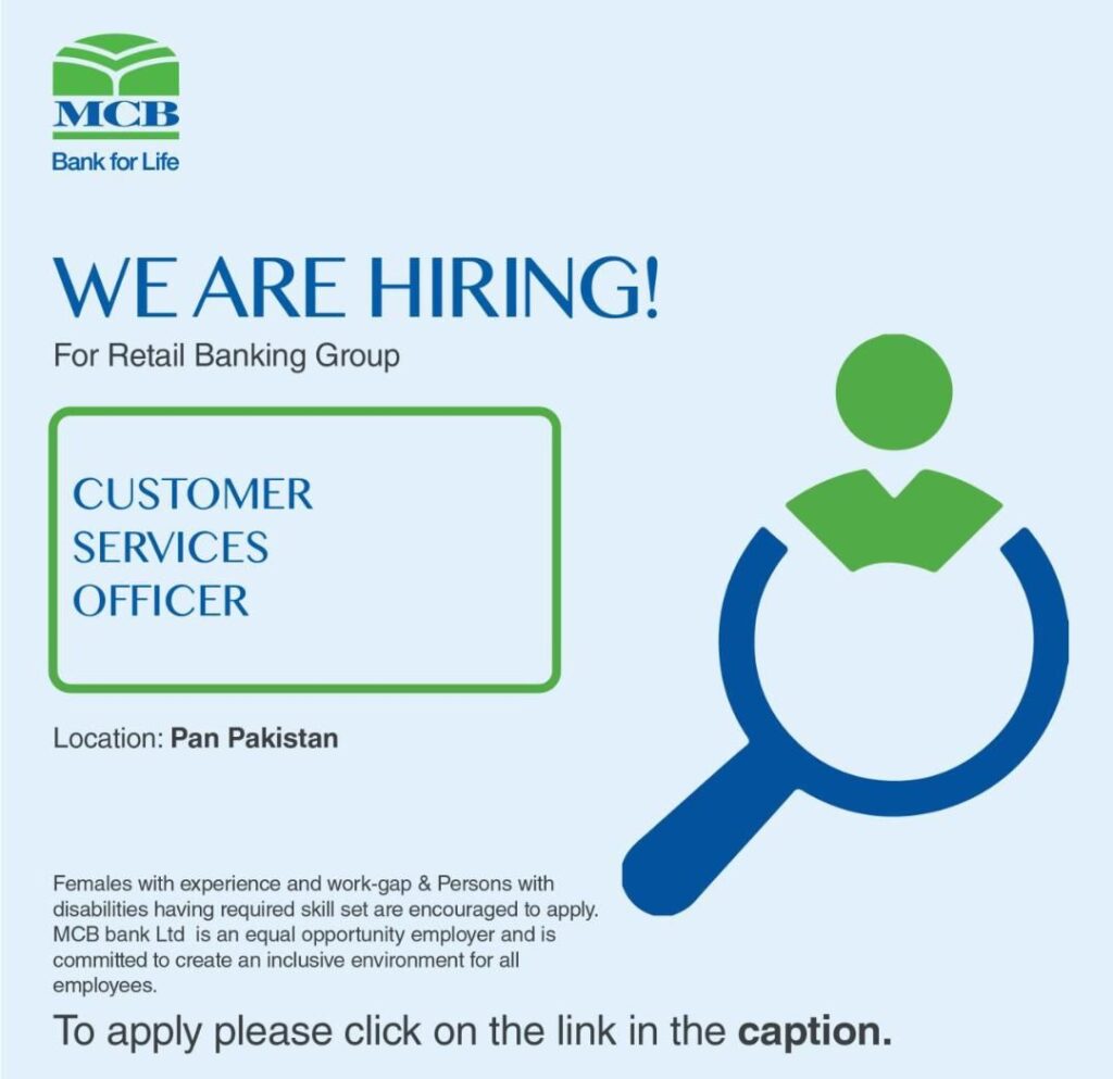 MCB Bank Jobs 2026