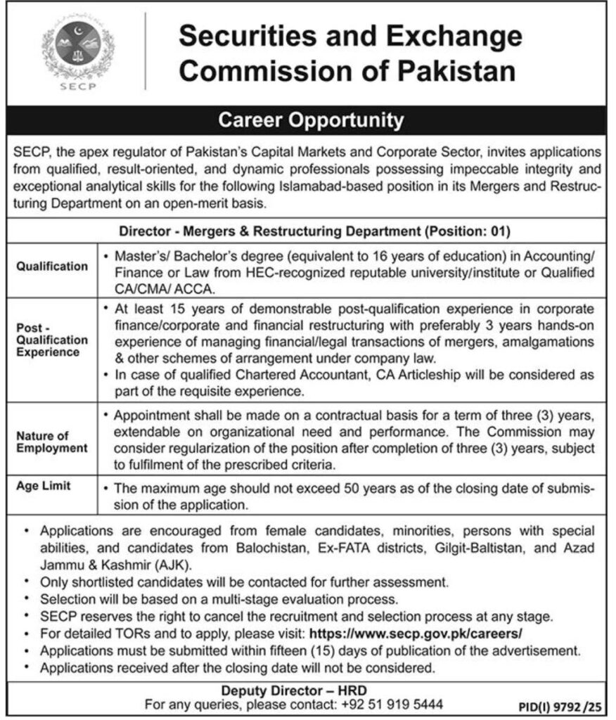 SECP Jobs 2026: Professional Career Opportunities in Islamabad