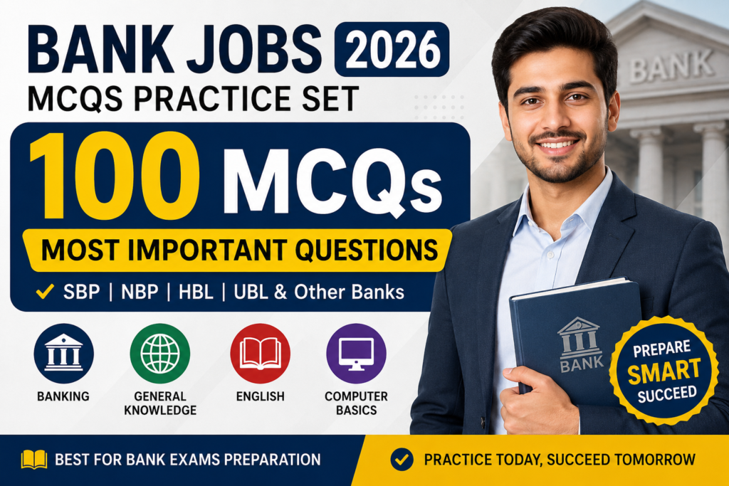 Banking Jobs MCQs Pakistan 2026