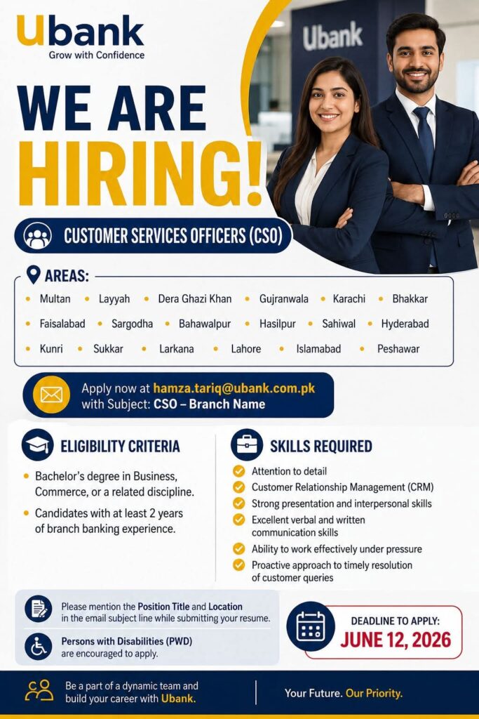 Ubank Jobs 2026
