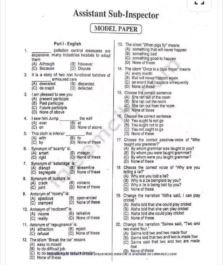 FIA Past Papers PDF Download Free With Answers – Complete Preparation Guide 2026