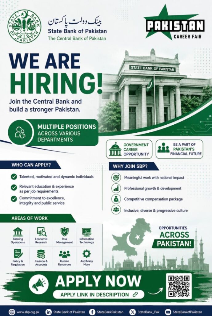 State Bank of Pakistan SBP Jobs 2026 Apply Online