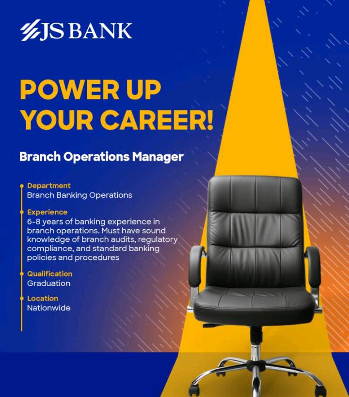 JS Bank Jobs 2026 Apply Online for Branch Manager Vacancies