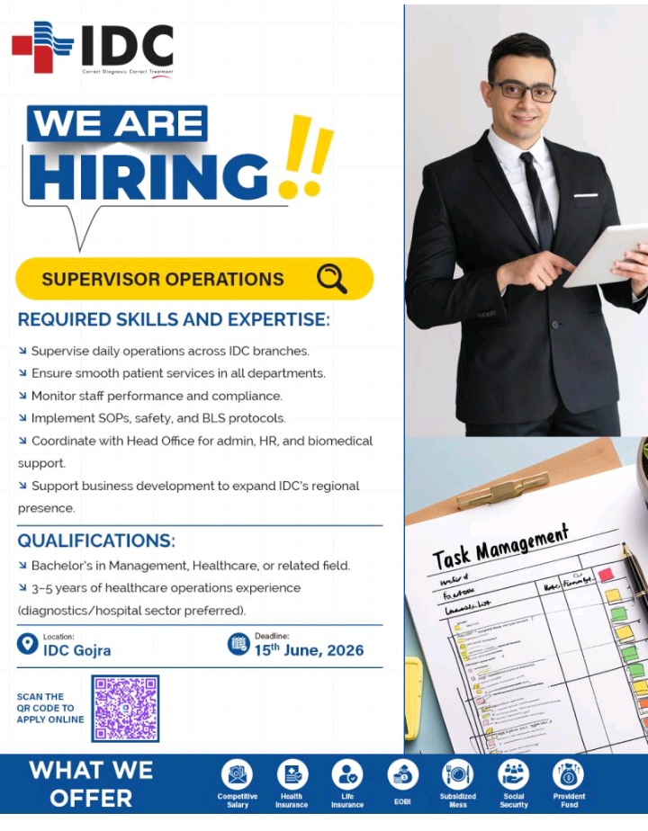 Islamabad Diagnostic Centre IDC Jobs 2026 Apply Online