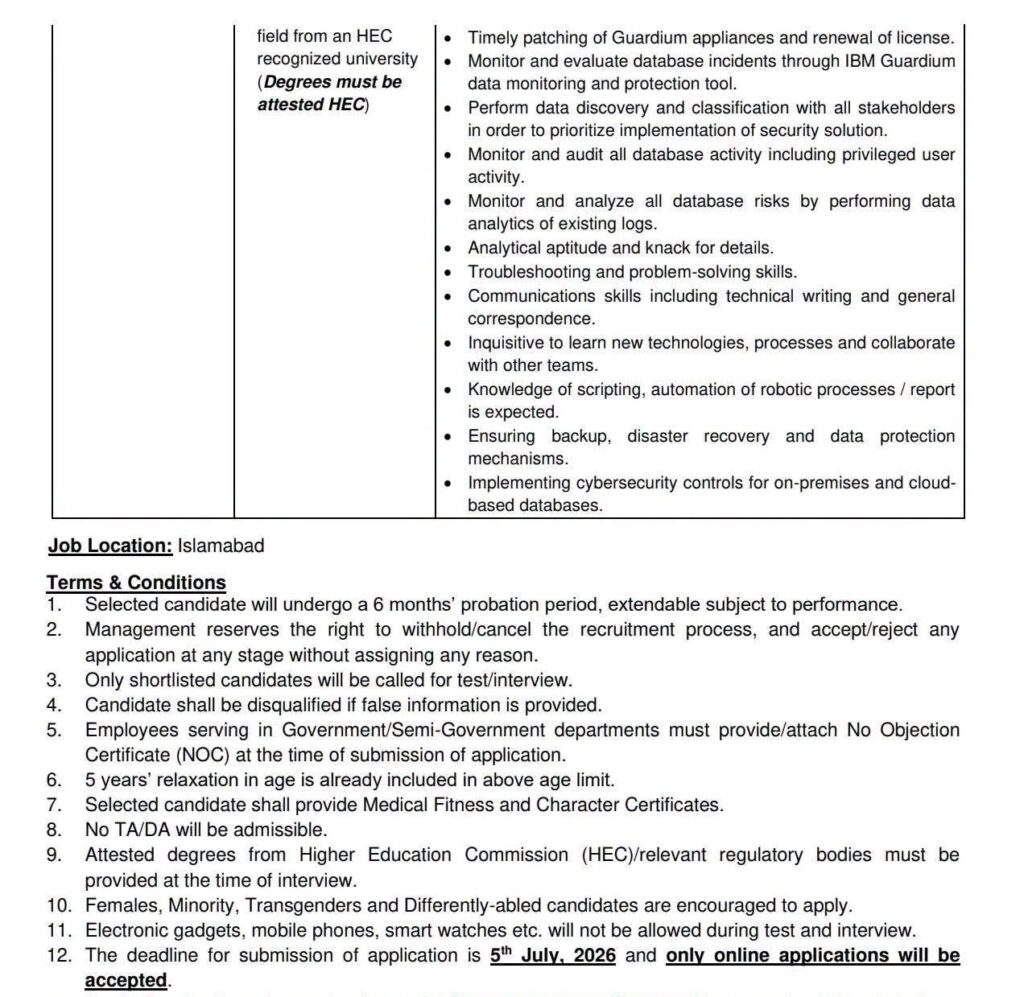 NADRA Jobs 2026