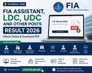 FIA Assistant, LDC, UDC and Other Posts Result 2026 PDF Download Check Merit List Online
