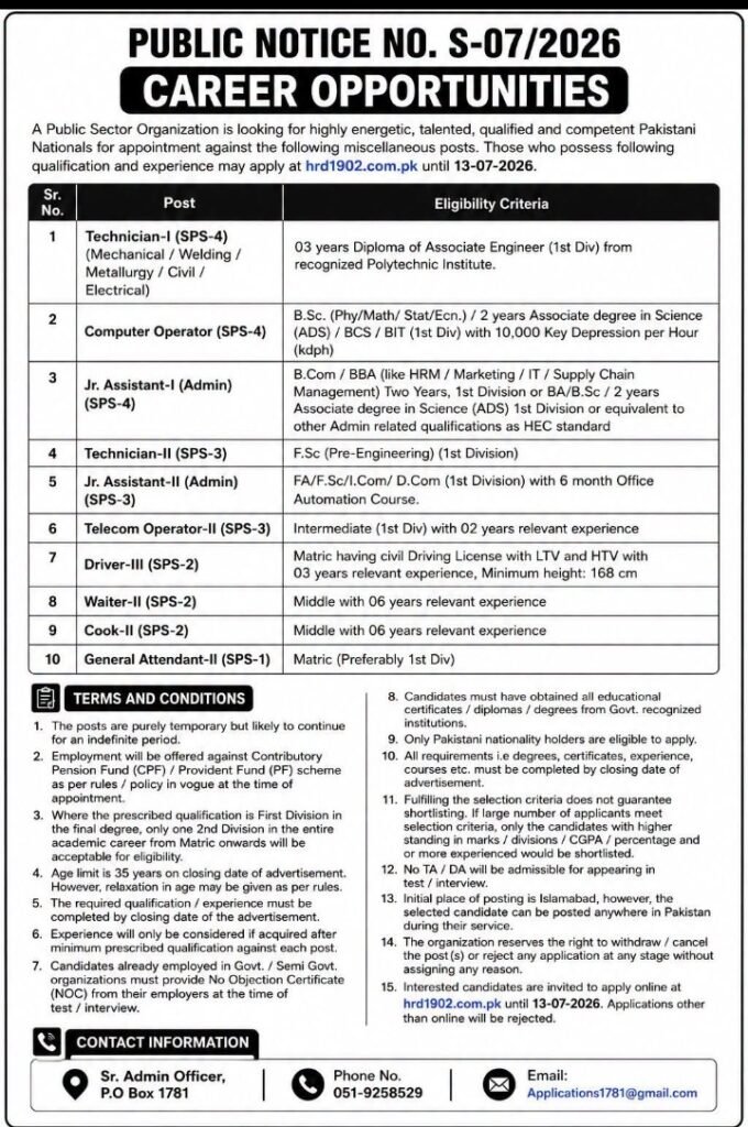 paec jobs 2026
