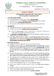 FPSC Jobs 2026