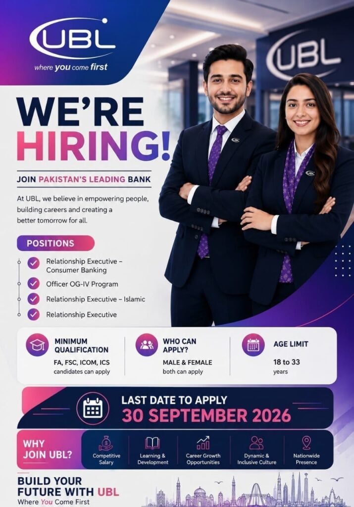 UBL Jobs 2026