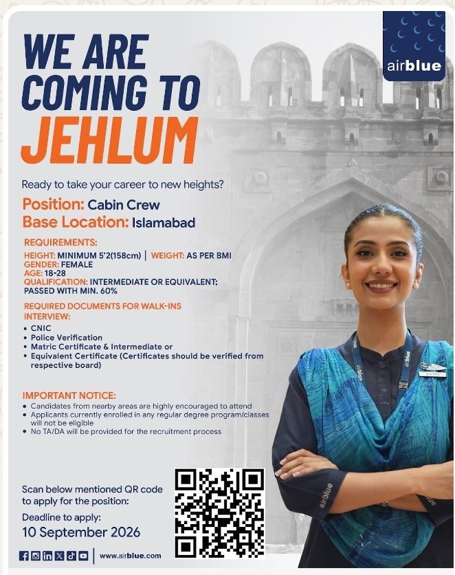 Airblue Jobs 2026